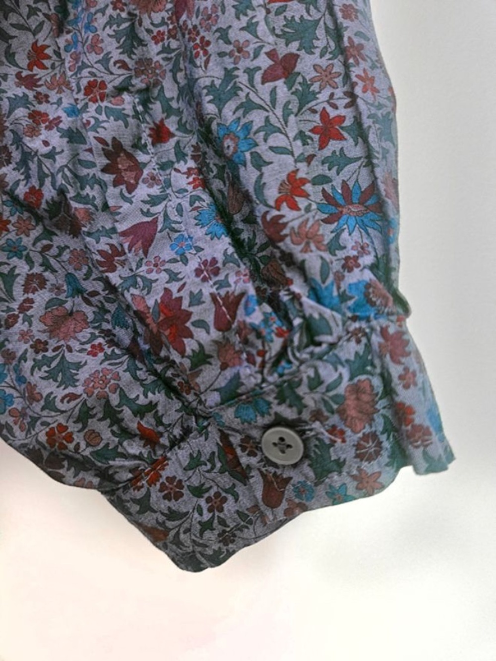 J.Crew x Liberty London Tie-Neck Blouse in "Colombo Chambray" Size XS - Picture 5 of 10